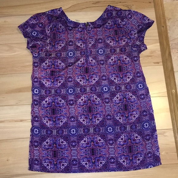 Purple patterned blouse - Picture 2 of 3